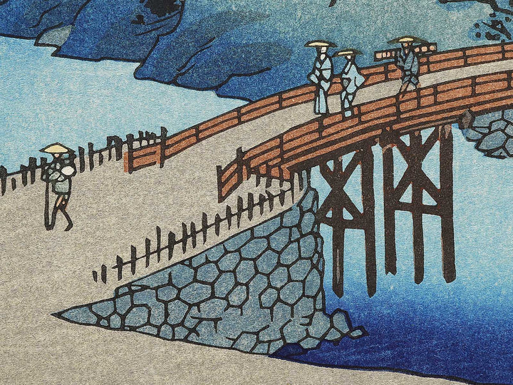 Iga Ueno from the series Famous Views of the Sixty-odd Provinces by Utagawa Hiroshige, (Large print size) / BJ334-390
