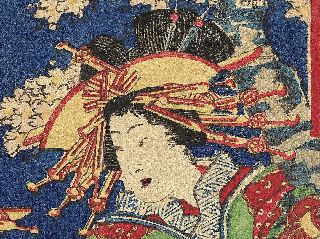 Kinpeiro nai Shizuka Usugumo from the series Meigi hikaku by Utagawa Fusatane / BJ345-492