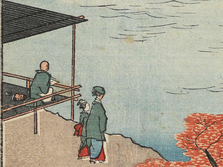 Inside Akiba Shrine, Ukechi from the series One Hundred Famous Views of Edo by Utagawa Hiroshige, (Small print size) / BJ304-416