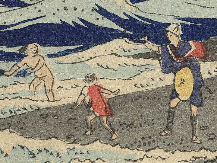 Shichirigahama yuran no zu Enoshima chobo no kei by Utagawa Hiroshige II / BJ347-235