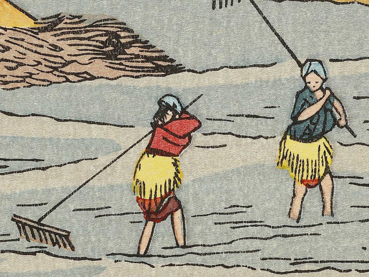 Mount Takazuno, Salt Beach from the series Famous Views of the Sixty-odd Provinces by Utagawa Hiroshige, (Large print size) / BJ334-236