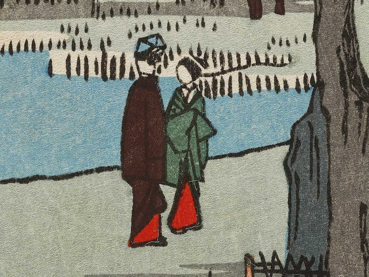 Plum Garden, Kamata from the series One Hundred Famous Views of Edo by Utagawa Hiroshige, (Large print size) / BJ328-356