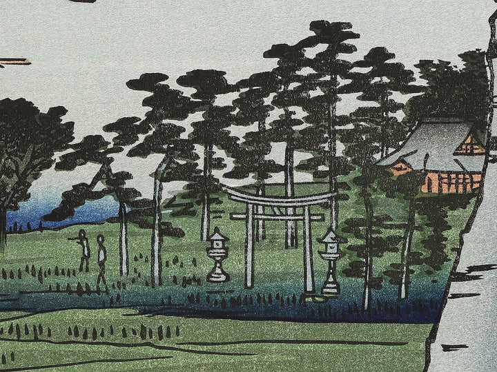 Suijin Shrine and Massaki on the Sumida River from the series One Hundred Famous Views of Edo by Utagawa Hiroshige, (Large print size) / BJ336-959