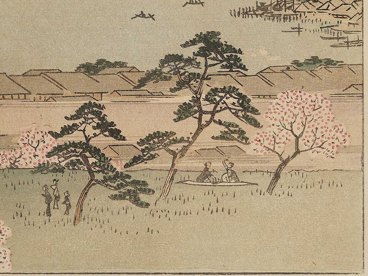 Gotenyama no hana zakari  from the series Ehon edo miyage by Utagawa Hiroshige, (Large print size) / BJ332-416