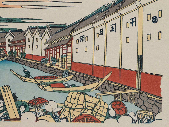 Nihonbashi Bridge in Edo from the series Thirty-six Views of Mount Fuji by Katsushika Hokusai, (Medium print size) / BJ277-627