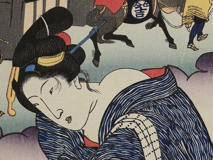 Fujiedaeki from the series Bijin tokaido by Keisai Eisen, (Large print size) / BJ346-038