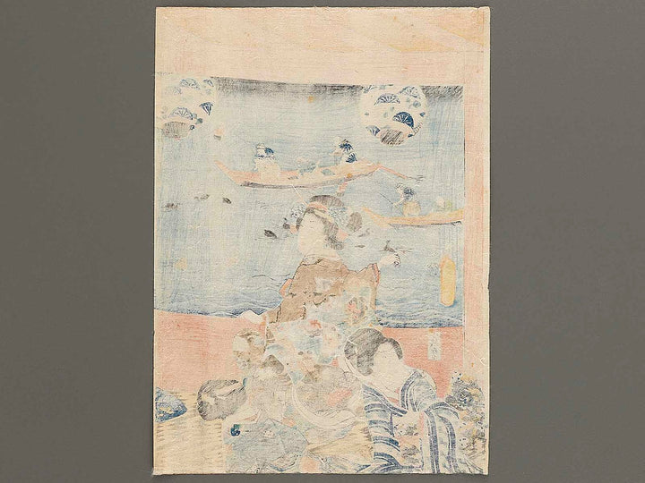Ukai bune oasobi by Utagawa Kunisada(Toyokuni III) / BJ341-390