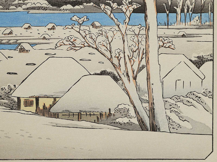 Uchikawa bosetsu from the series Kanazawa hakkei by Utagawa Hiroshige, (Medium print size) / BJ341-796