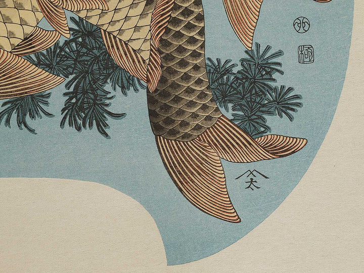 Koi by Katsushika Hokusai, (Large print size) / BJ337-603