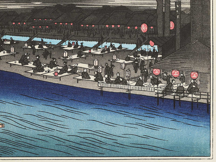 Shijo gawara yusuzumi from the series Kyoto meisho no uchi by Utagawa Hiroshige, (Medium print size) / BJ341-866