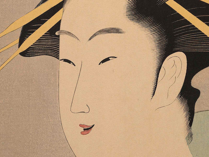 Ogiya nai Takigawa by Chobunsai Eishi, (Large print size) / BJ225-078