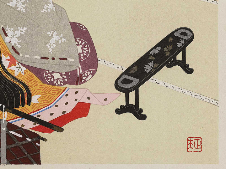 MAKIBASHIRA from the series The Tale of Genji by Ebina Masao, (Medium print size) / BJ329-014