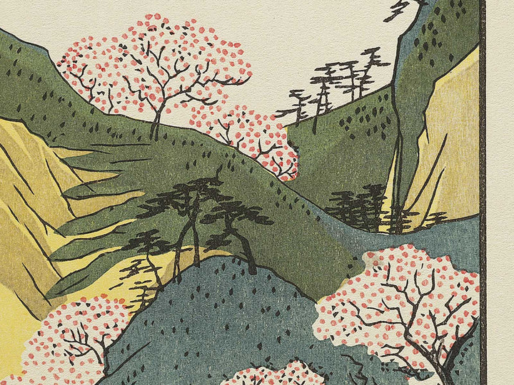 Waterfall Bay from the series Famous Views of the Sixty-odd Provinces by Utagawa Hiroshige, (Large print size) / BJ334-166