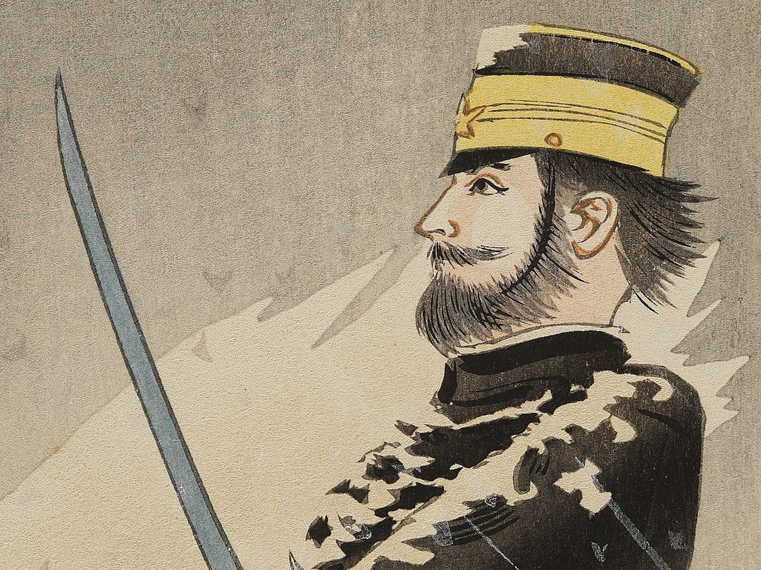 Tomioka chusa from the series Rikukai gunjin komei kan by Kobayashi Kiyochika / BJ326-928