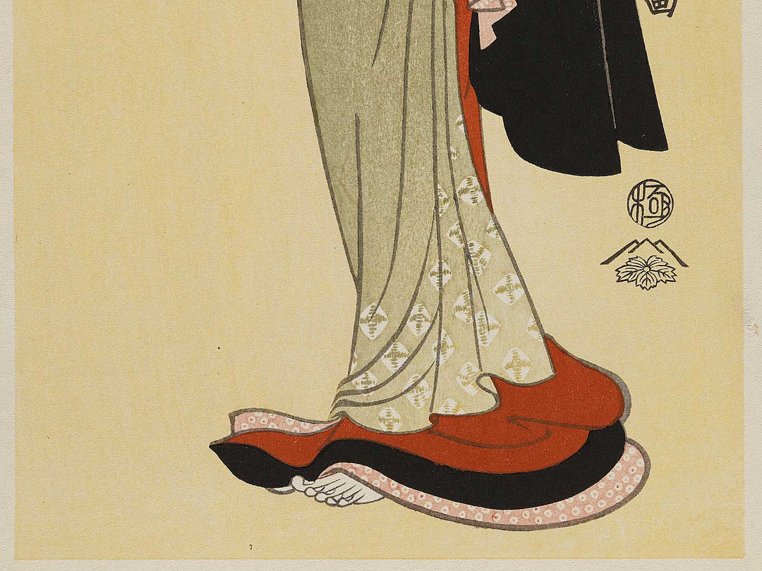 Matsumoto yonesaburo no nakai otsuyu by Toshusai Sharaku, (Medium print size) / BJ318-829