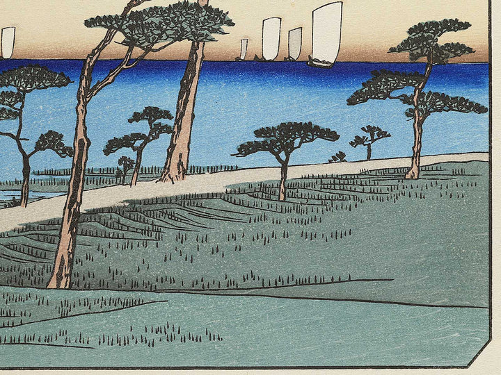 Ottomo kihan from the series Kanazawa hakkei by Utagawa Hiroshige, (Medium print size) / BJ341-817