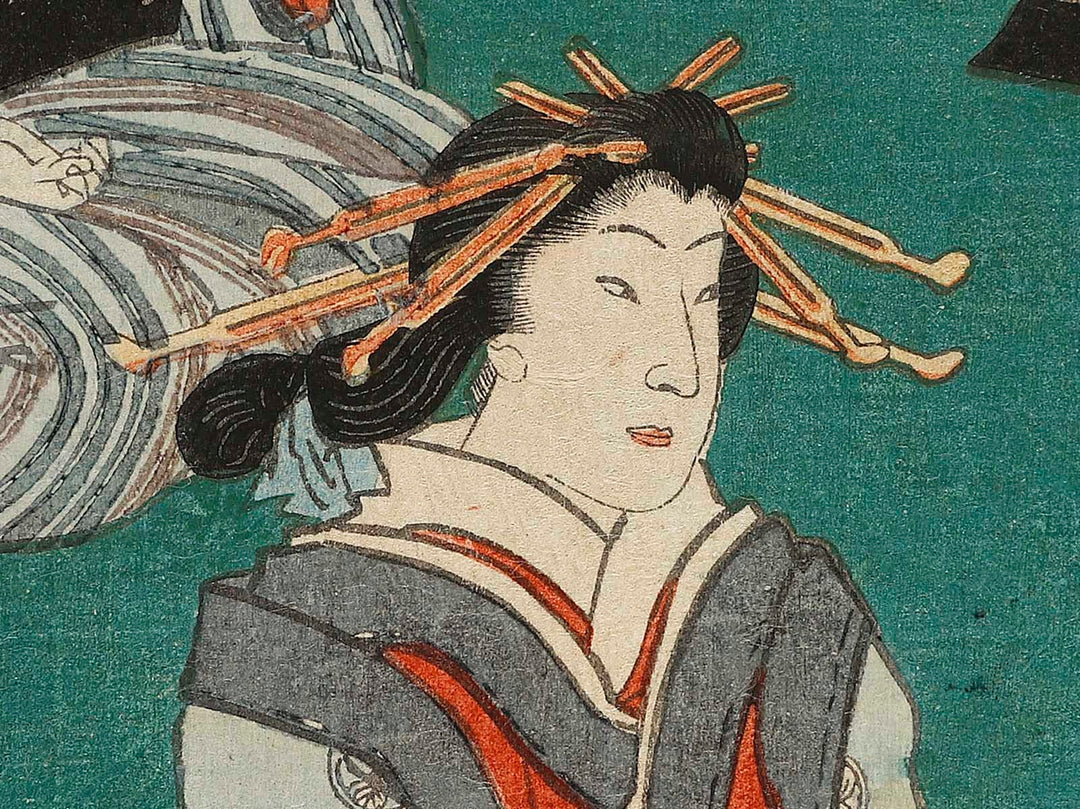Hanamurasaki from the series Meigi sanjurokka sen by Utagawa Kunisada (Toyokuni III)   / BJ326-781