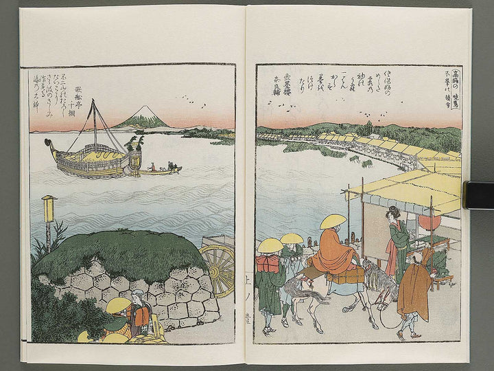 Ehon sumidagawa ryogan ichiran (Jo) by Katsushika Hokusai / BJ341-152
