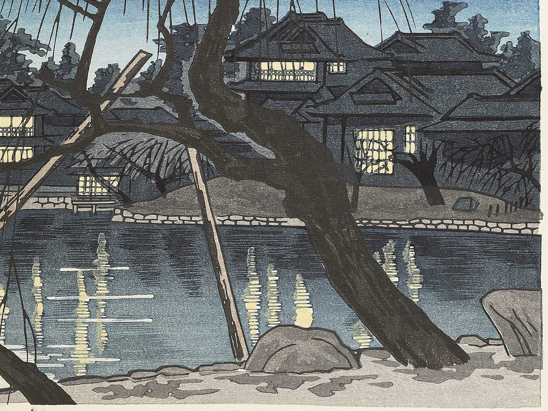 Nara kohukuji to soshun yugure by Tokuriki Tomikichiro, (Large print size) / BJ354-025