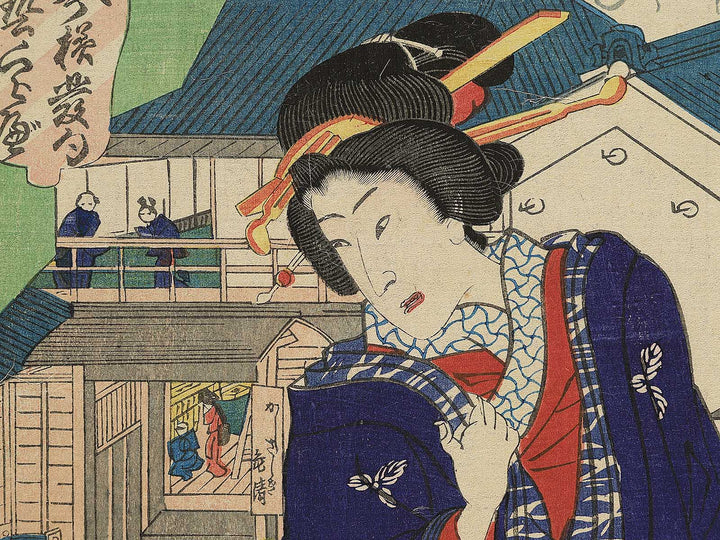 Imayo hokku gei kurabe by Utagawa Kunisada(Toyokuni III) / BJ344-827