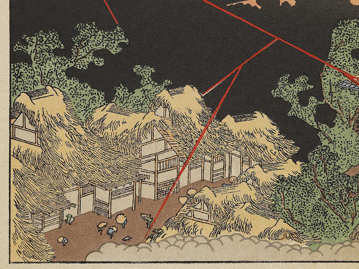 Fuji in a Thunderstorm from the series One Hundred Views of Mount Fuji by Katsushika Hokusai, (Medium print size) / BJ321-762