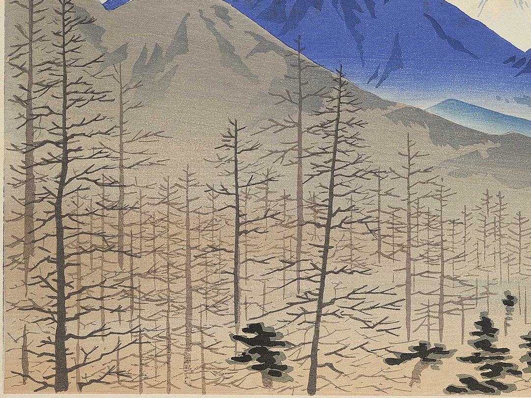 Shinshu Kiyosatoeki yori Fuji enbo from the series Thirty-Six Views of Mt. Fuji by Tokuriki Tomikichiro, (Large print size) / BJ349-587