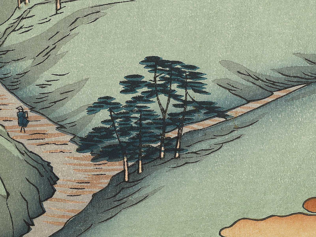 Kanegasaka from the series Famous Views of the Sixty-odd Provinces by Utagawa Hiroshige, (Large print size) / BJ334-194
