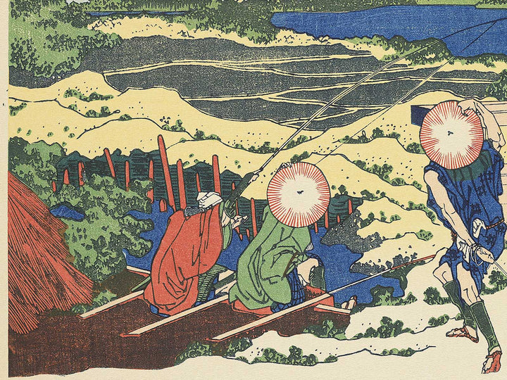 Senju in Musashi Province from the series Thirty-six Views of Mount Fuji by Katsushika Hokusai, (Large print size) / BJ352-100