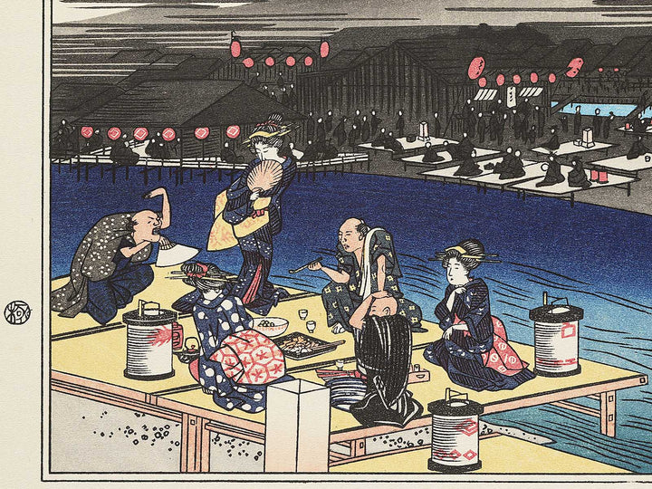 Shijo gawara yusuzumi from the series Kyoto meisho no uchi by Utagawa Hiroshige, (Medium print size) / BJ341-866