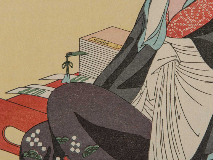 Echizenya Morokoshi from the series Seiro bijin rokkasen by Chobunsai Eishi, (Large print size) / BJ227-073