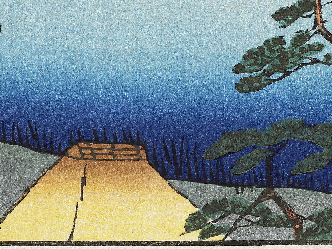 The Kawaguchi Ferry and Zenkoji Temple from the series One Hundred Famous Views of Edo by Utagawa Hiroshige, (Large print size) / BJ336-847