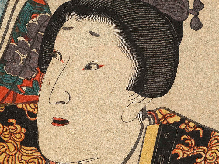 Hashino Tosen Wakamurasaki no Shikibu Miyukihime Hikaru Genji by Utagawa Kunisada(Toyokuni III) / BJ337-820