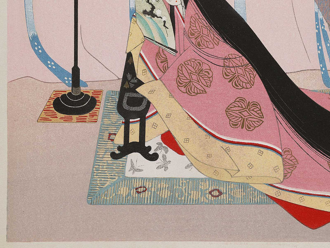 WAKANA(Young flesh greens)Part  from the series The Tale of Genji by Ebina Masao, (Medium print size) / BJ329-378