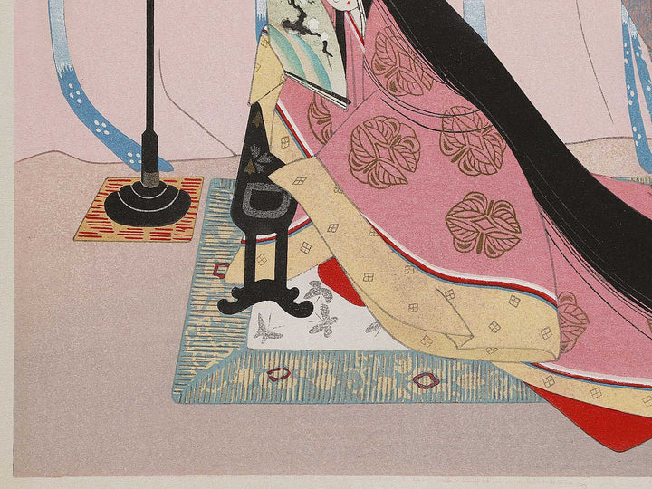 WAKANA(Young flesh greens)Part  from the series The Tale of Genji by Ebina Masao, (Medium print size) / BJ329-378