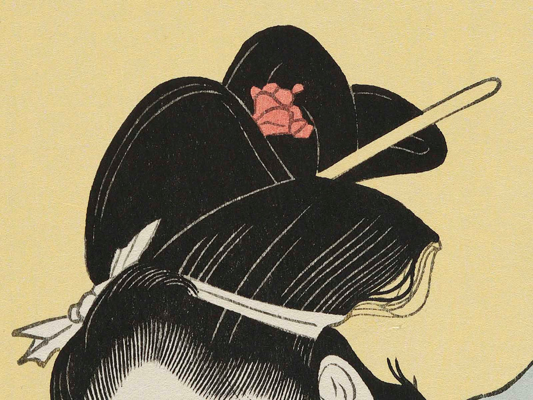 Yuagari bijin by Chokosai Eisho, (Large print size) / BJ253-155