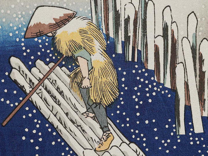 Fuyu sumidagawa no yuki  from the series Shiki edo meisho by Utagawa Hiroshige, (Small print size) / BJ327-033