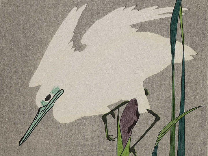 Iris & egret by Utagawa Hiroshige, (Medium print size) / BJ304-668