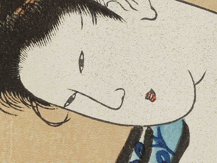 A book reading ripe beauty by Katsushika Hokusai, (Medium print size) / BJ319-613