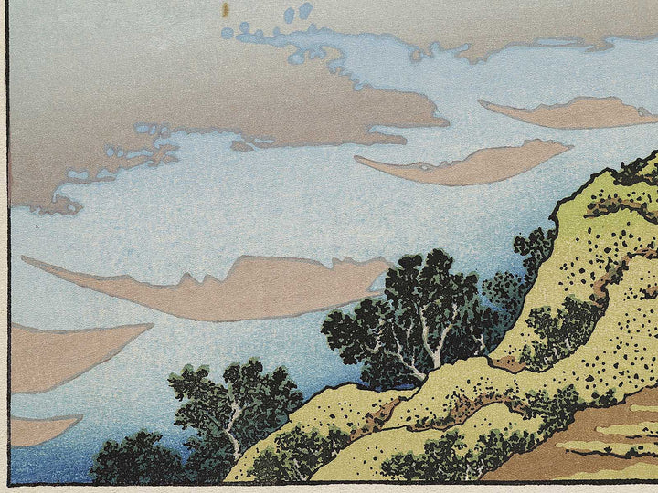 Fuji in the fog from the series One Hundred Views of Mount Fuji by Katsushika Hokusai, (Medium print size) / BJ307-608