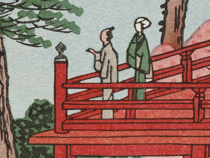 Kiyomizu Hall and Shinobazu Pond at Ueno from the series One Hundred Famous Views of Edo by Utagawa Hiroshige, (Large print size) / BJ336-987