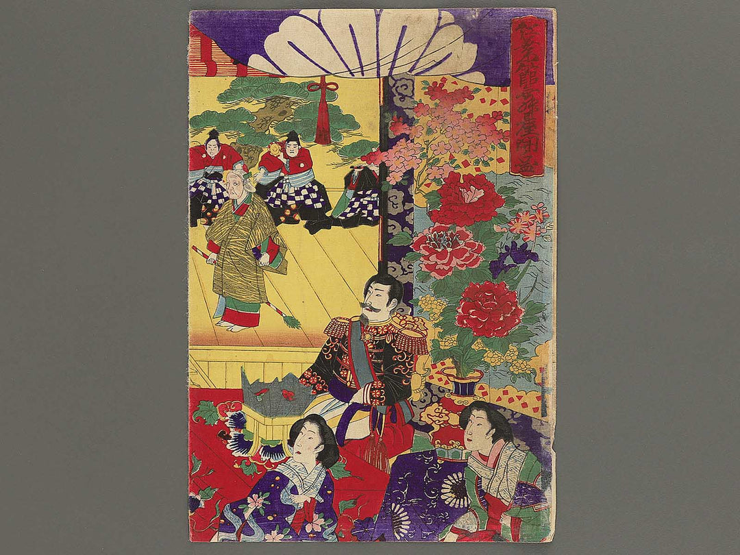 Koyokan butai biraki no zu by Yoshu Chikanobu / BJ347-991