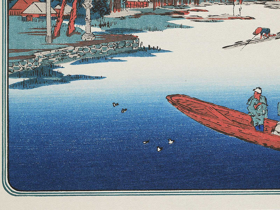 View of late spring at Massaki from the series Famous Places in the Eastern Capital by Utagawa Hiroshige, (Medium print size) / BJ341-761