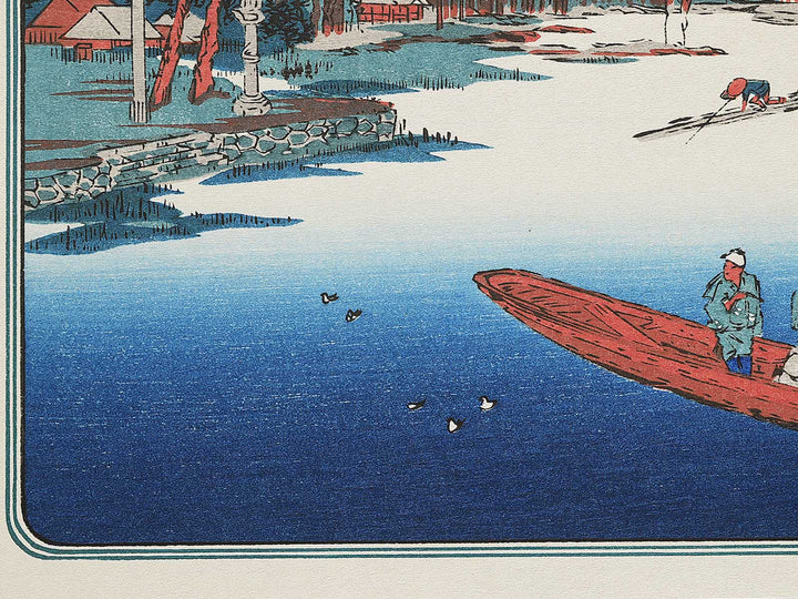 View of late spring at Massaki from the series Famous Places in the Eastern Capital by Utagawa Hiroshige, (Medium print size) / BJ341-761