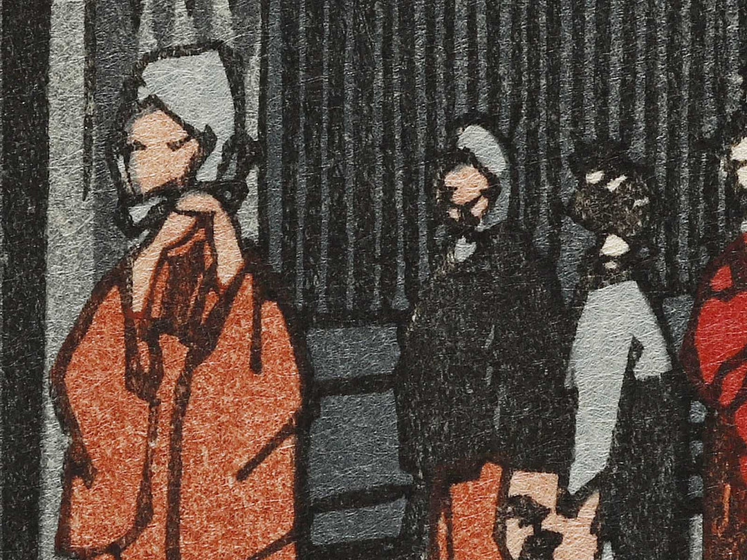 Dawn Inside the Yoshiwara from the series One Hundred Famous Views of Edo by Utagawa Hiroshige, (Large print size) / BJ337-204