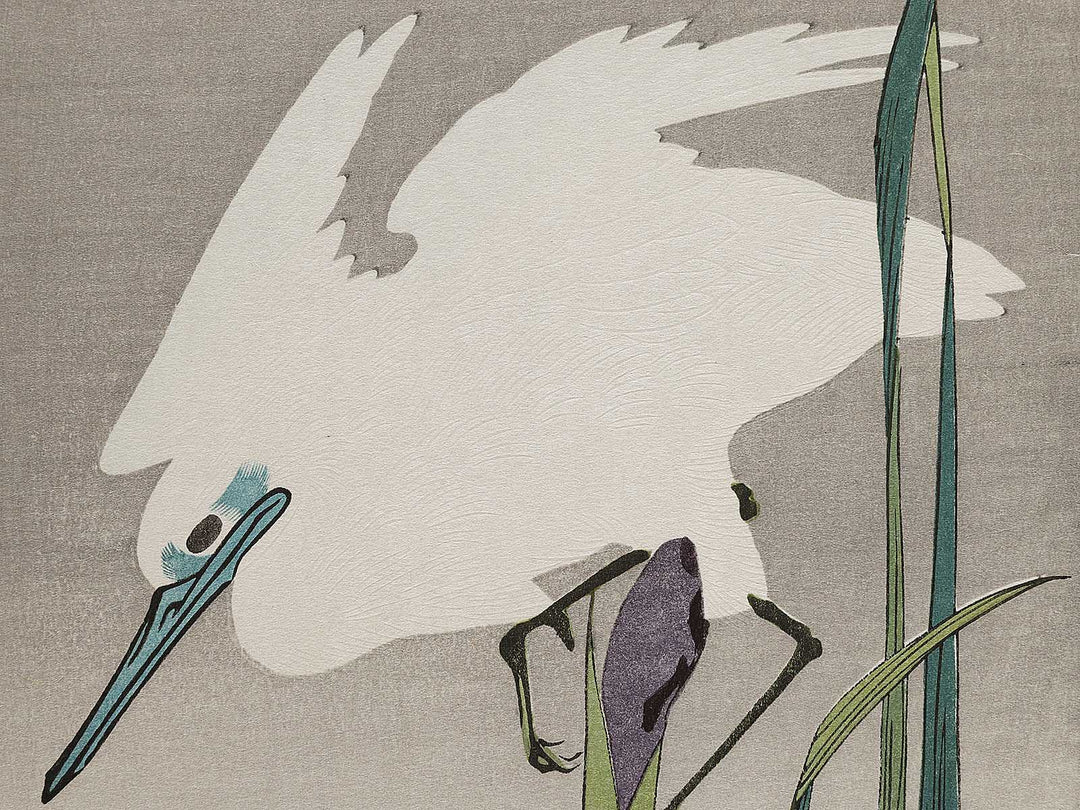Iris & egret by Utagawa Hiroshige, (Medium print size) / BJ307-692