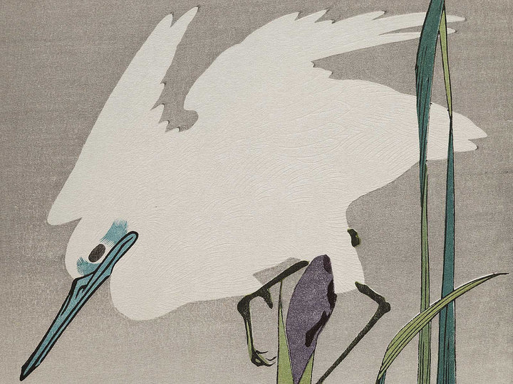 Iris & egret by Utagawa Hiroshige, (Medium print size) / BJ307-692