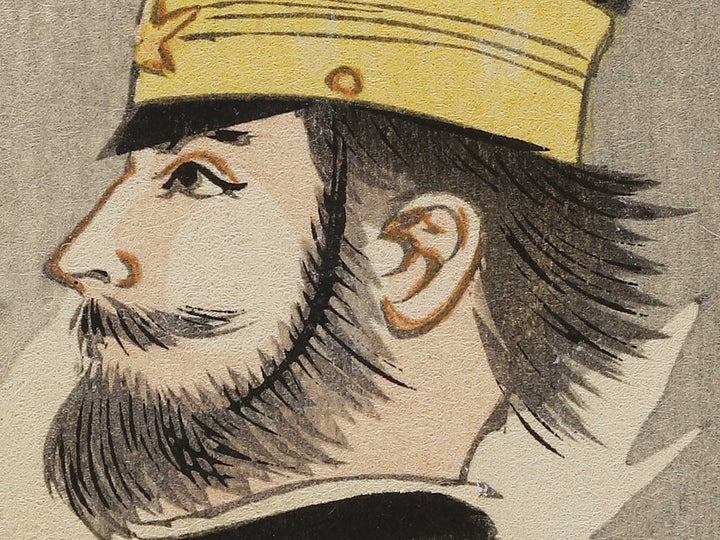 Tomioka chusa from the series Rikukai gunjin komei kan by Kobayashi Kiyochika / BJ326-928