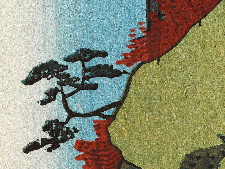Yoro Waterfall  from the series Famous Views of the Sixty-odd Provinces by Utagawa Hiroshige, (Large print size) / BJ323-379
