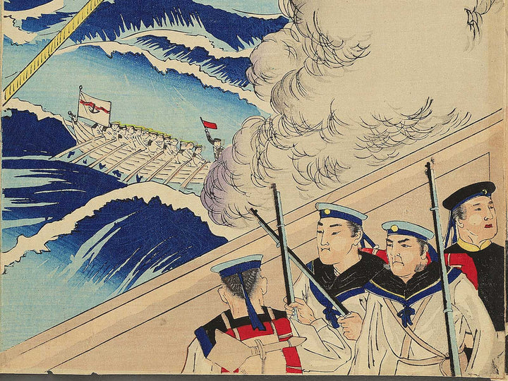 Nissinkan gekisen no zu by Shunsai Toshimasa / BJ349-034