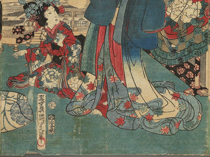 Kannazuki from the series Kagai junikagetsu no uchi by Utagawa Kunisada II / BJ344-288